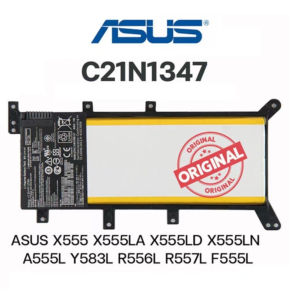 Asus Battery Original C21N1347สำหรับ X555 X554 X555LA X555LD F555LN A555L A555LD A555LF A555LP
