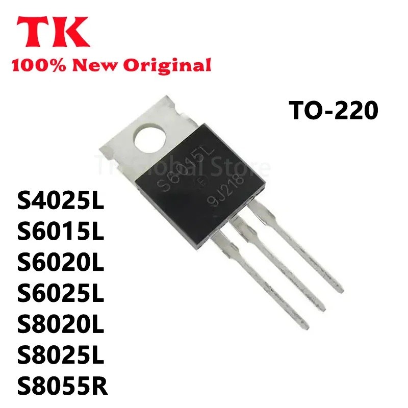 5pcs S6015L S6020L S6025L S4025L S8025L S8020L S8055R TO-220 ขายส่ง field-effect ทรานซิสเตอร์