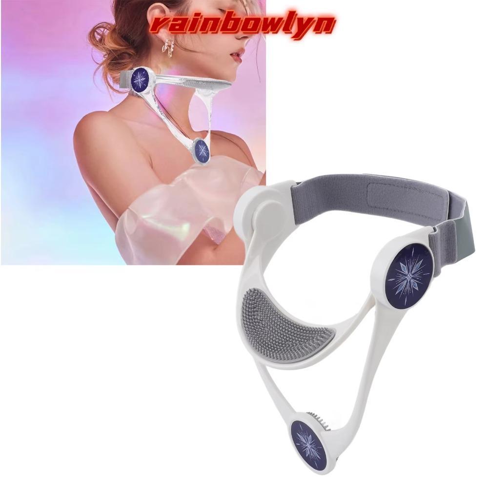 RAINBOWLYN Corrector ท่าทางบรรเทากระดูกสันหลังส่วนคอ TPU รุ่นเด็กรั้งคอ,แบบพกพาคอแก้ไขปรับพับได้อุปก