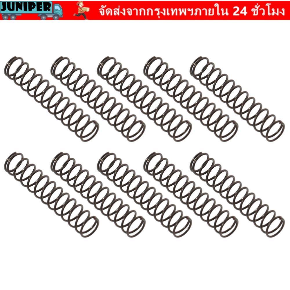 JUNIPER 10 ชิ้นสปริงขดลวดเหล็ก, ฤดูใบไม้ผลิเหล็ก 0.3*2*10 มิลลิเมตรขยายสปริงบีบอัด, ทนทาน 0.3*3*15 ม