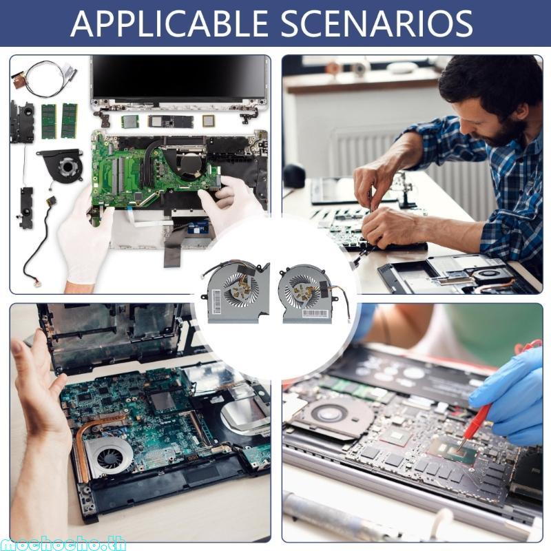 Mocho แล็ปท็อป CPU GPU หม้อน้ําพัดลม DC5V 4Pin 4 สายสําหรับ GE65 GL65 GP65 WE65 เสือดาว MS-16U1 MS-1