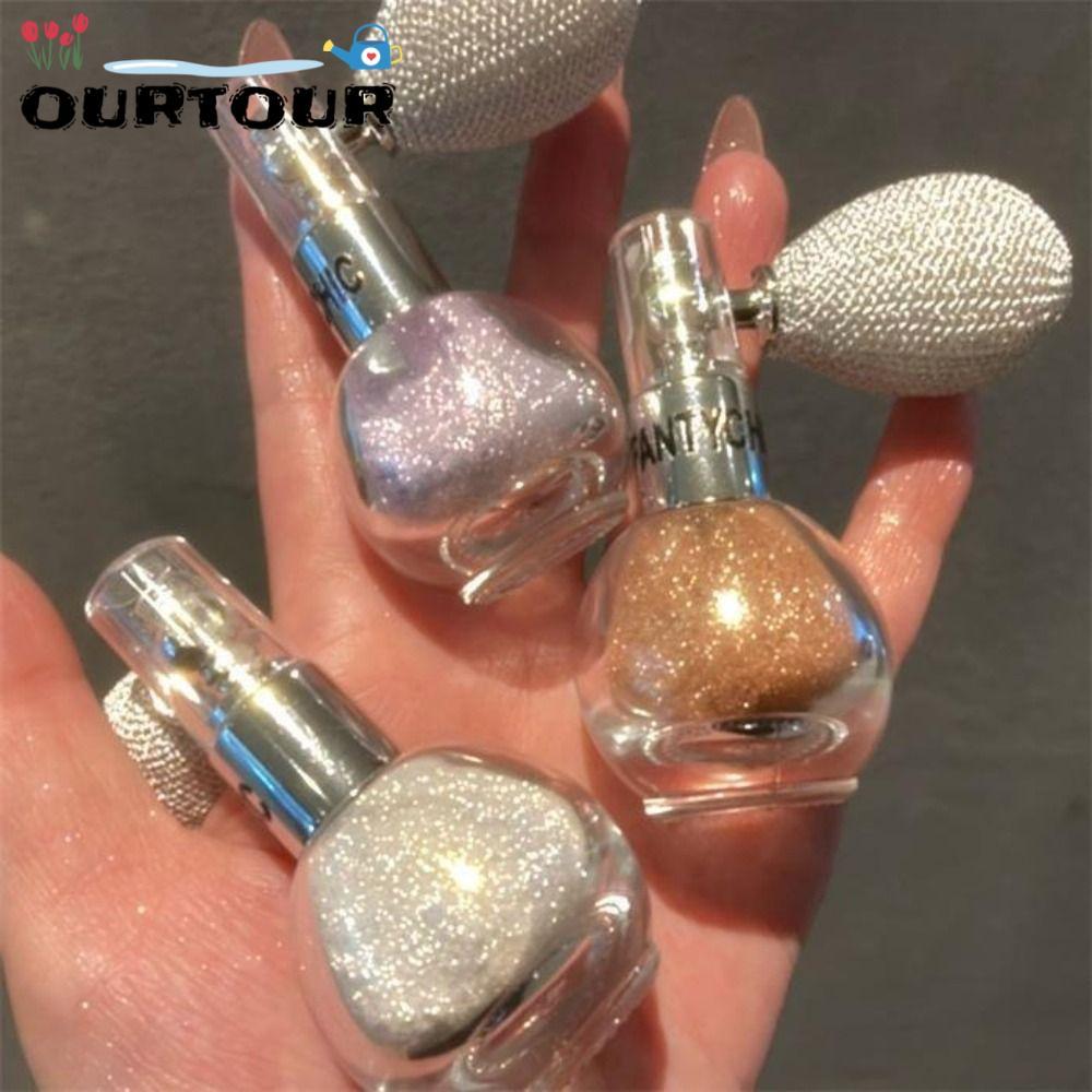 URTOUR Diamond High Gloss Glitter Spray Fine Shimmer Air Bag Shiny Powder Brightening Fragrance-Infu