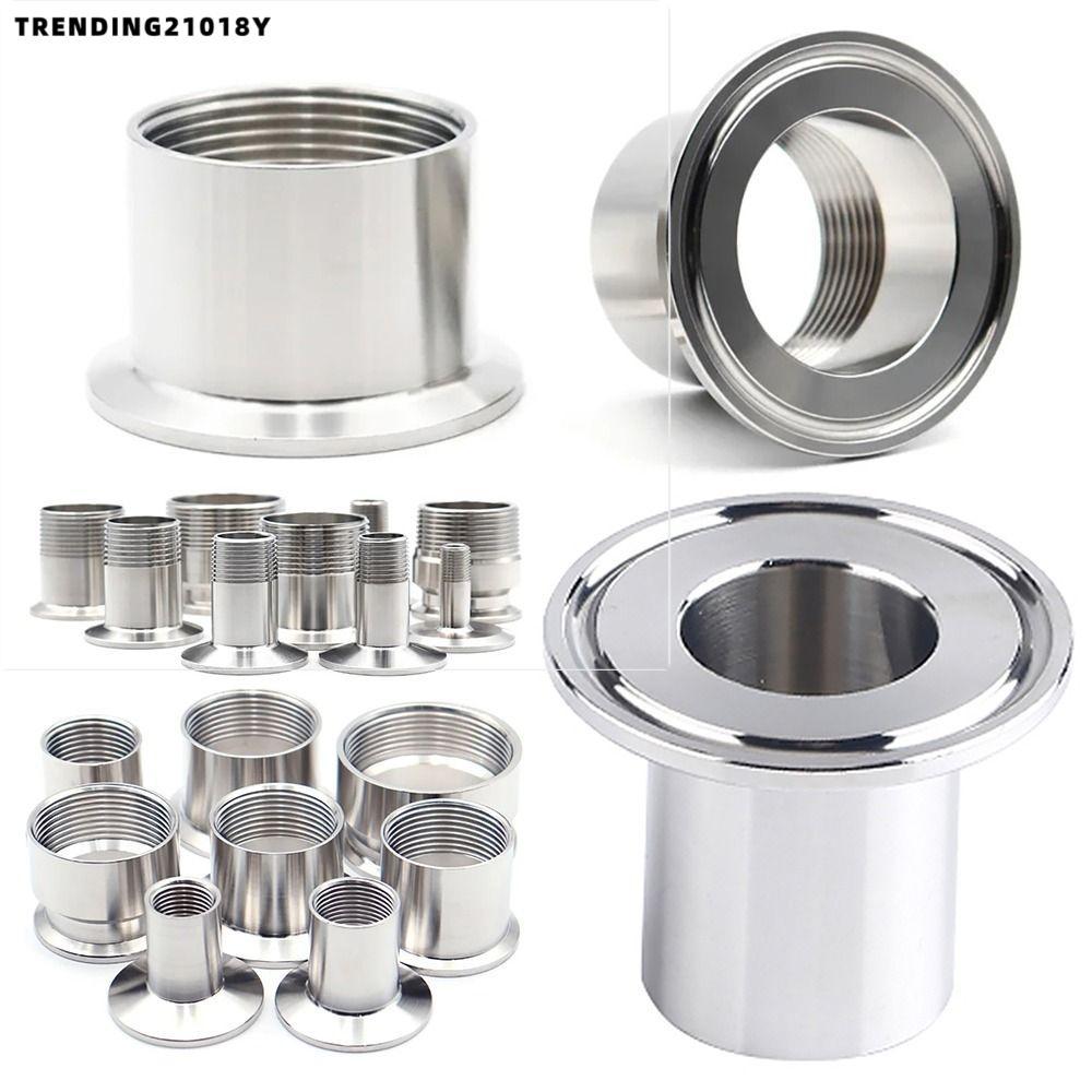 TRENDING21018Y 1 ชิ้น Tri Clamp, DN15-DN40 1/4 "3/8" 1/2" 3/4" 1" ข้อต่อท่อ, SUS304 สุขาภิบาล Homebr