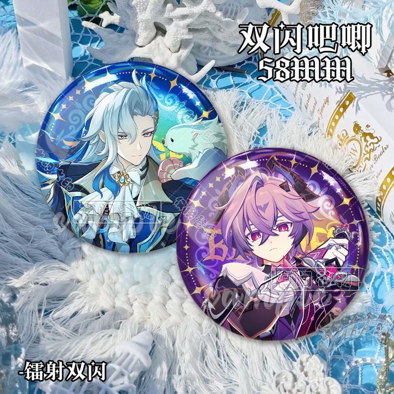 Genshin Impact/Durin/Neuvillette Durin Double Flash Badge สินค้าเกม/Icke