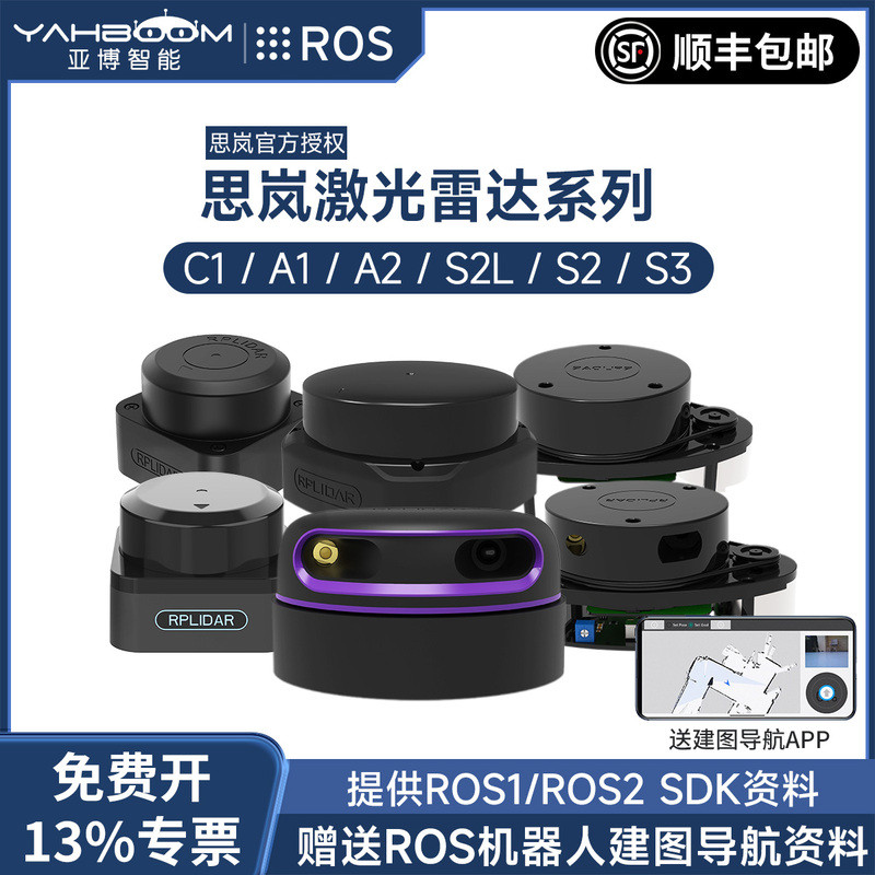 เซ็นเซอร์ LiDAR รุ่น RPLIDAR ของ Silan สำหรับหุ่นยนต์ ROS ใช้ในการนำทาง SLAM การสร้างแผนที่ และการวั
