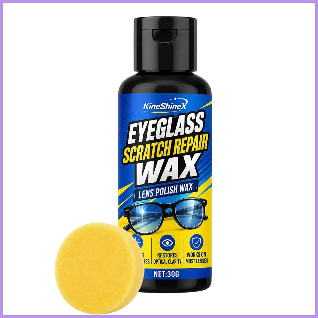 Eye Glass Scratch Remover สําหรับเลนส์แบบพกพาป้องกันด้วยฟองน้ําเลนส์ Scratch Remover ครีมสําหรับ Hom