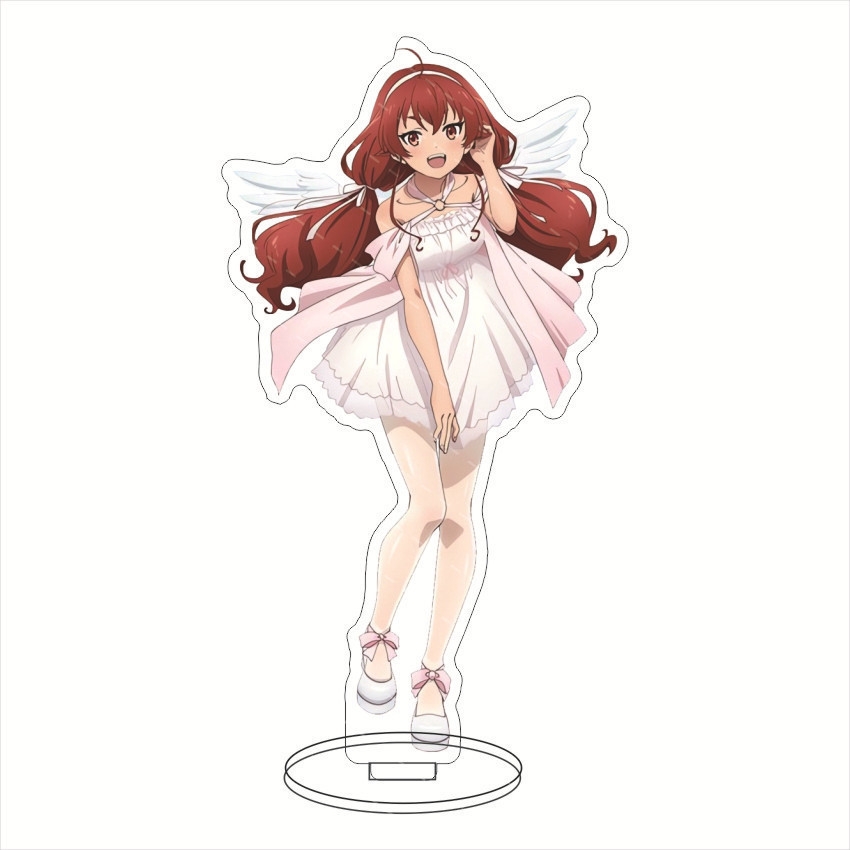 อะนิเมะ Standee รุ่น Unemployed Reincarnation Rudeus Erisu Sylphette อะนิเมะโต๊ะศึกษาตกแต่ง