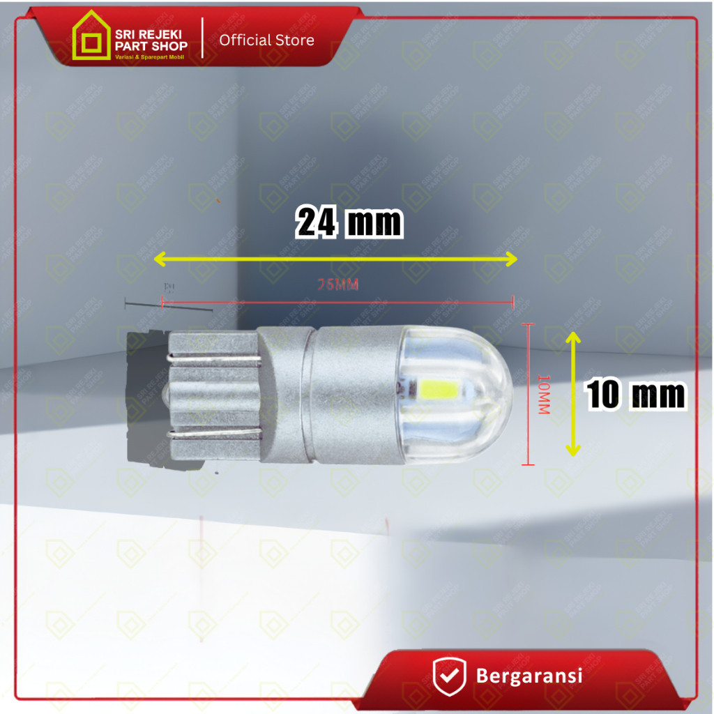 ไฟเพดาน Speedo สําหรับรถยนต์ป้ายทะเบียนรถจักรยานยนต์ T10 W5W Rocket 2 ไฟ LED SMD