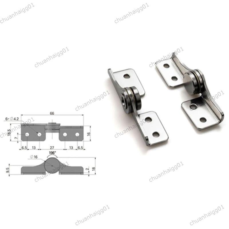 แรงบิด 2.0 N·M โลหะขนาดเล็กแรงบิดเพลาบานพับ Damper, บานพับพลิกปรับ Damping, 1 คู่ L+R