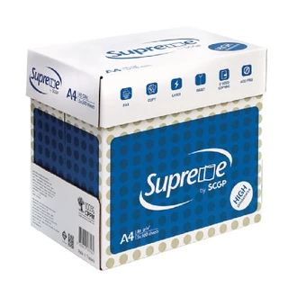 กระดาษถ่ายเอกสาร A4 Supreme 80gsm 5รีม/แพ็ค