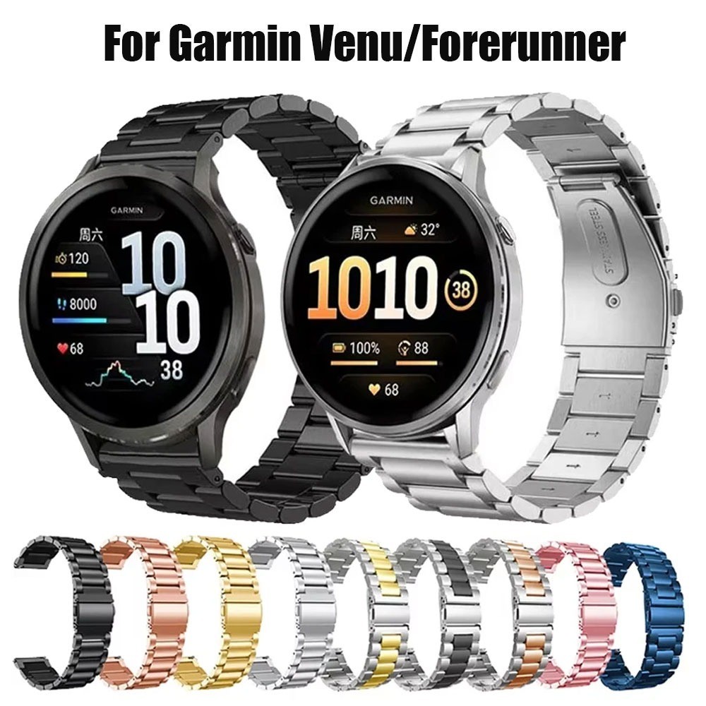 โลหะสําหรับผู้เบิกทาง Garmin 165 965 955 970 255 265 745 สร้อยข้อมือสําหรับ Garmin Venu 4 vivoactive 6/5 Watchband