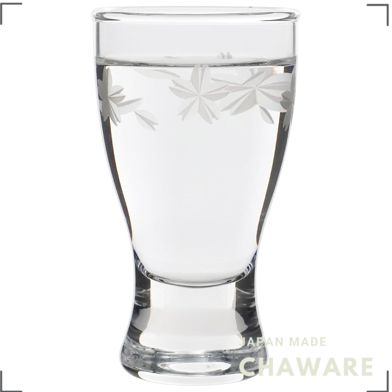 Toyo Sasaki Glass Sakura Sake Cup - Japanese-Made Dishwasher-Safe Sake Glass (75–125 ml)