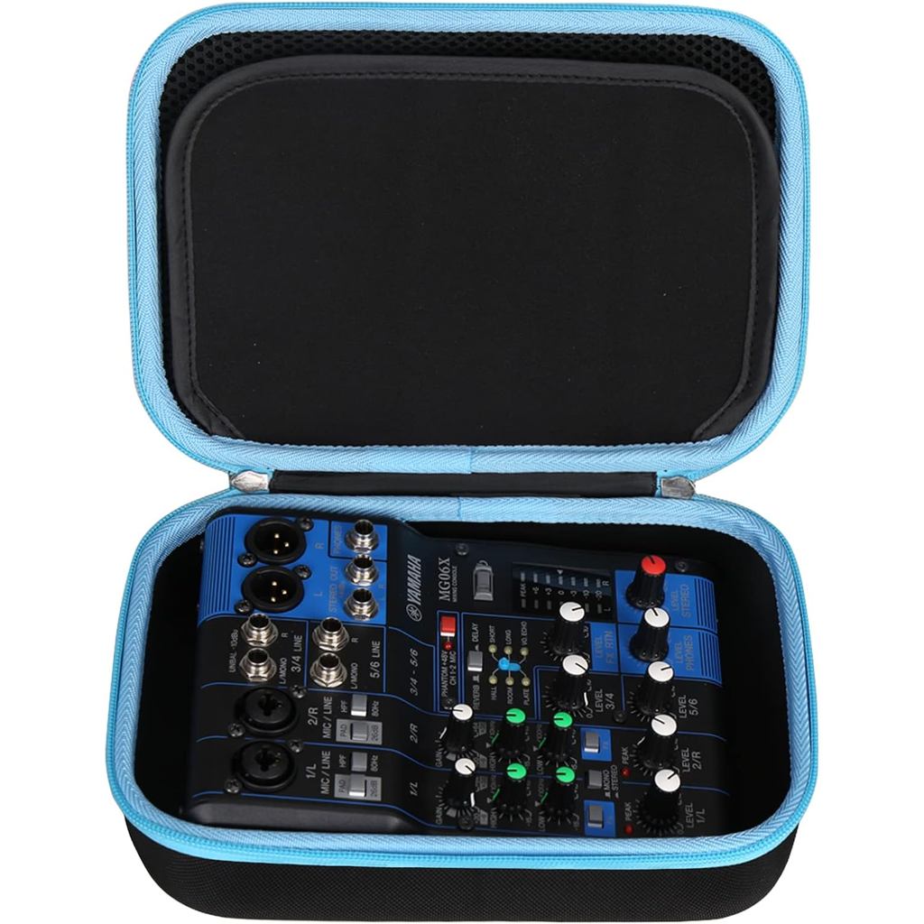 Hard Storage Case ใช้งานร่วมกับ YAMAHA MG06X/MG06 6-Input/AG03/AG03 MK 2/AG06MK 2 สเตอริโอผสม, กระเป