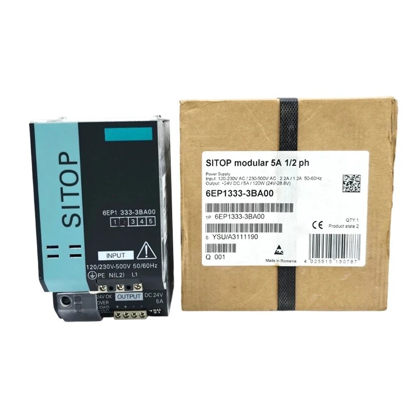 Q6VW ขายดีในสต็อกยี่ห้อใหม่ 6EP1 334-3BA10 6EP1334-3BA10 โปรแกรมController Switch-mode Rail Power Su