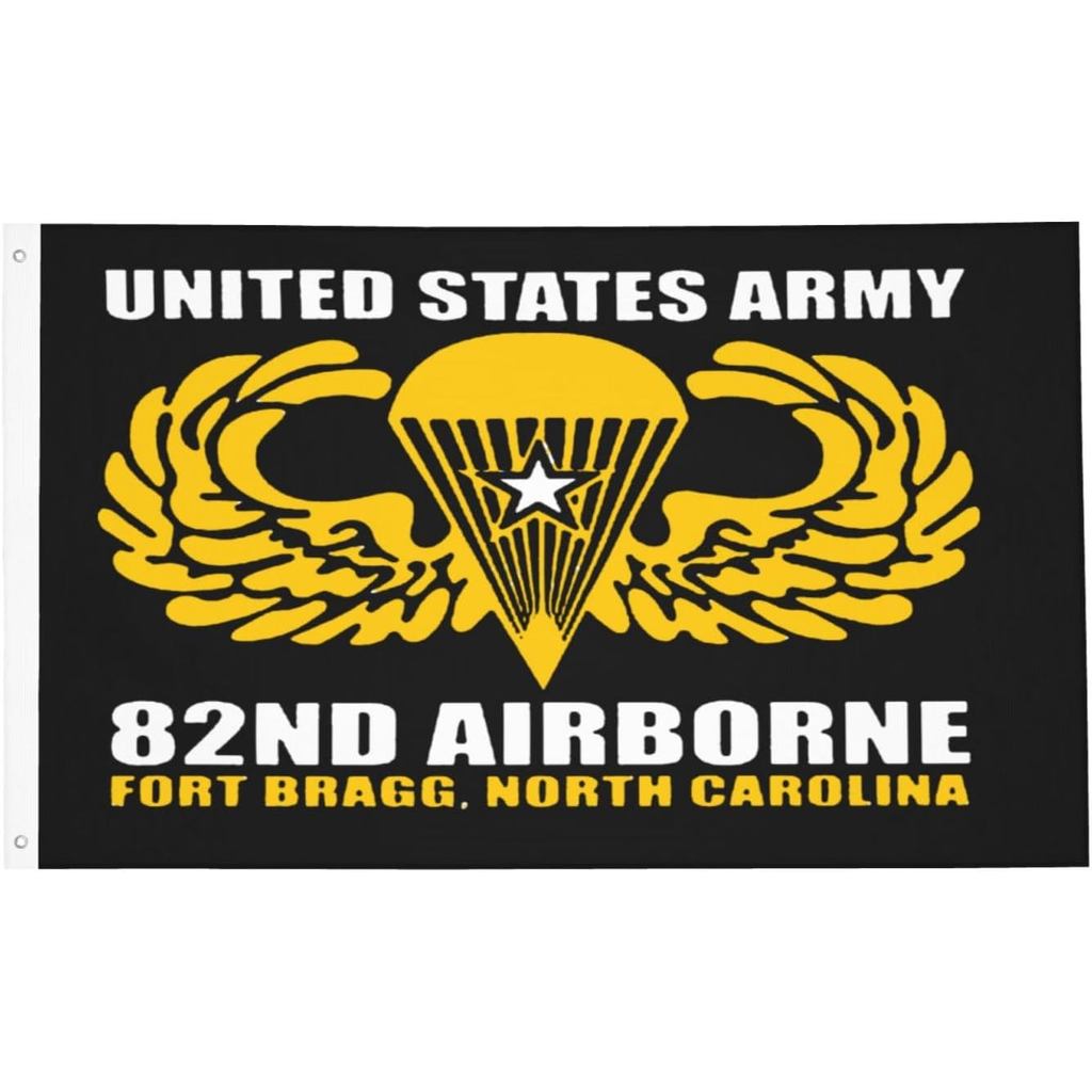 US Army 82nd Airborne All American Fort Bragg North Carolina แบนเนอร์สองด้าน 3x5FT แบนเนอร์ Breeze ธ