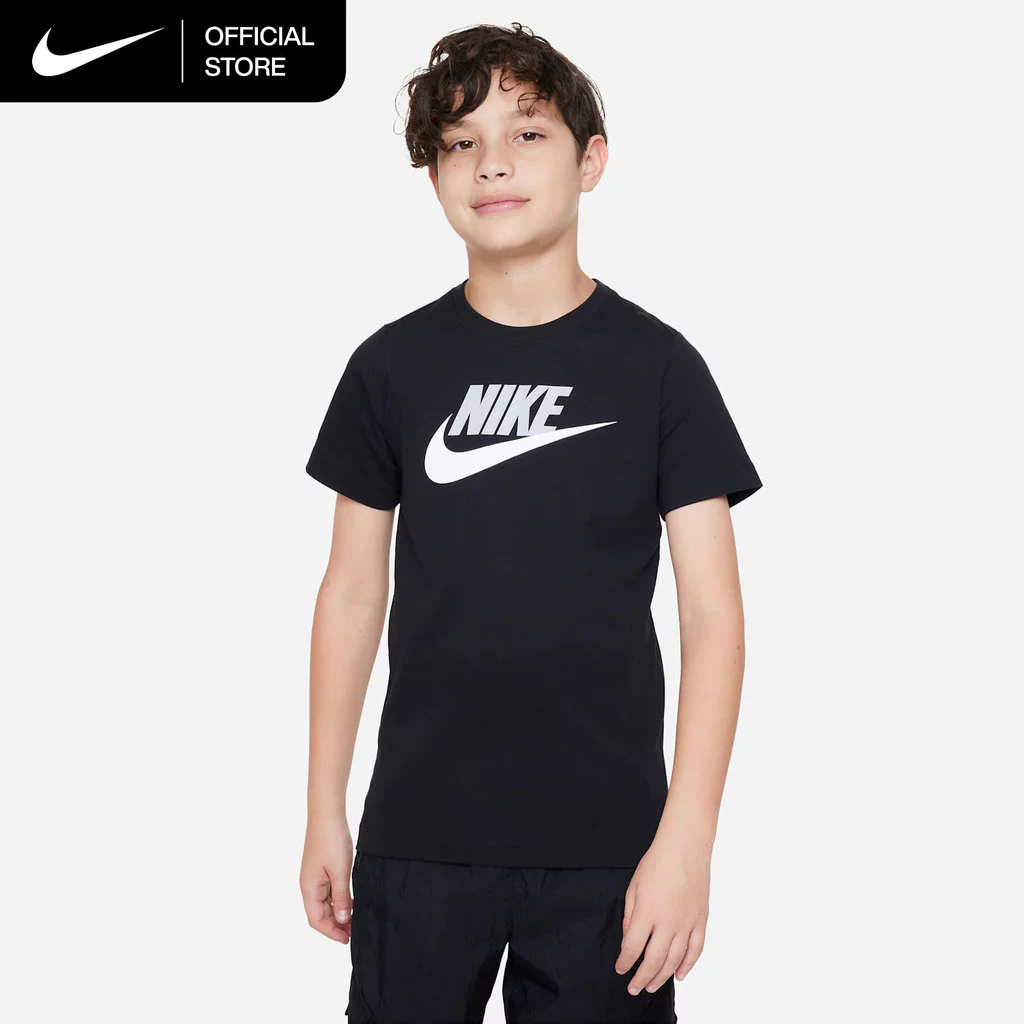 Nike Big Kids' (Boys') Sportswear T-Shirt - Black [DV2579-010]