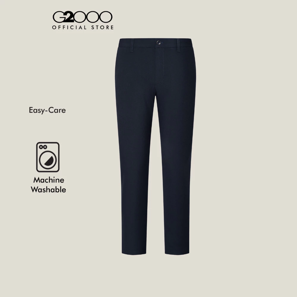 G2000 กางเกงขายาวแบบลำลองสำหรับผู้ชาย Extra Slim Fit รุ่น 5616397578 สีน้ำเงินเข้ม