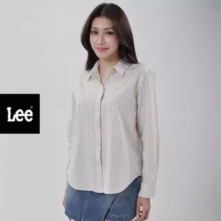 LEE เสื้อเชิ้ตยีนส์แขนยาวผู้หญิง คอลเลคชั่น Denim Obsession รุ่น LE F525WSHLN17 สีเบจ