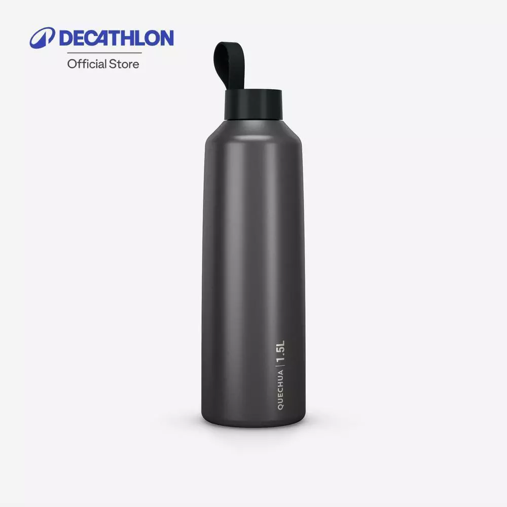 Decathlon 1.5 L Stainless Steel Flask ขวดน้ำสเตนเลสสตีลฝาเกลียวขนาด 1.5 ลิตร รุ่น Flask 100 - Grey