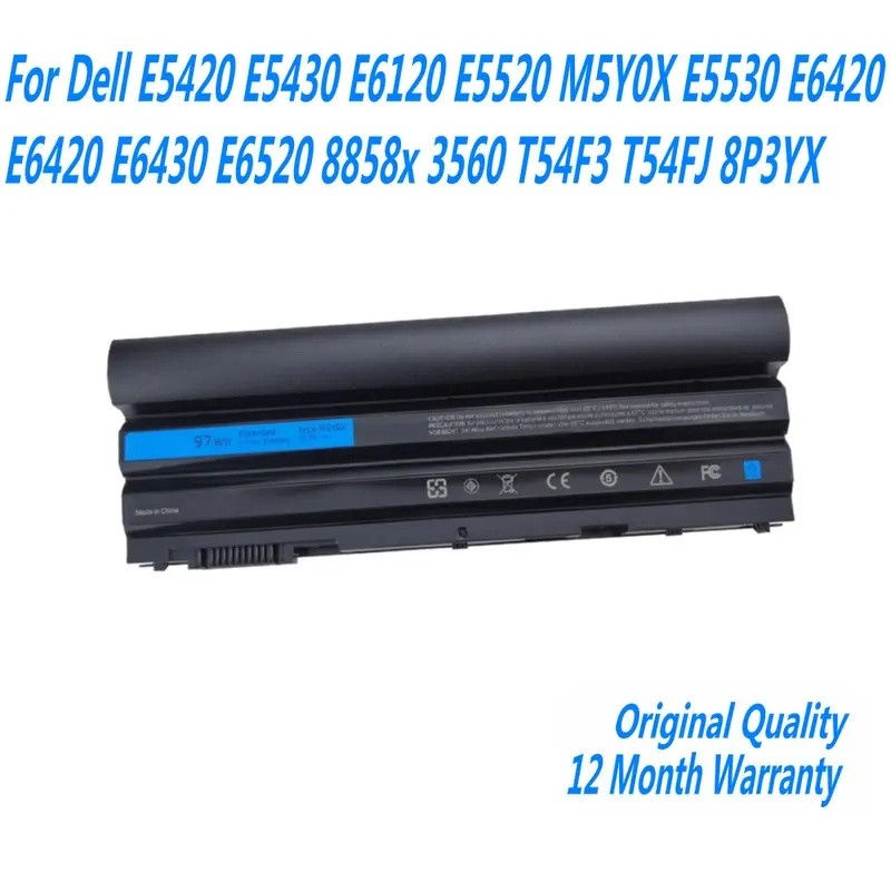 11.1V 97WH M5Y0X สําหรับ Dell Latitude E6420 E6520 E5420 E5520 E6430 E5530 E5430 71R31 NHXVW T54FJ แ