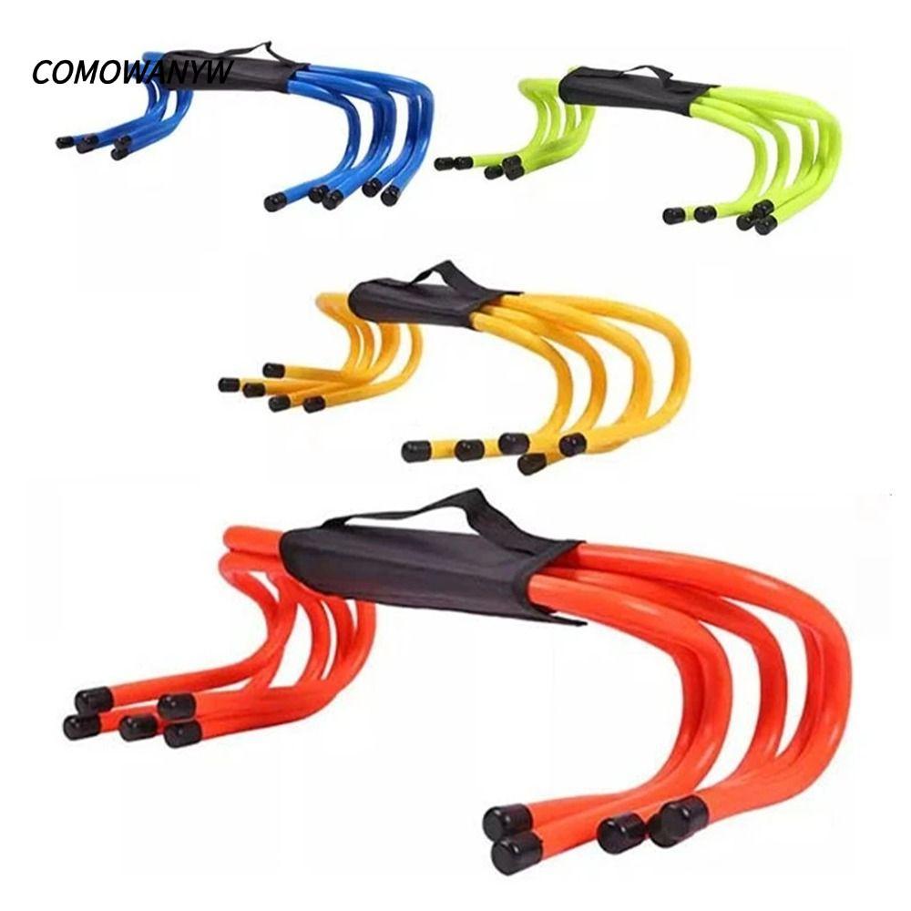 COMWANYW Hurdle บันได, 15/23 ซม.ความเร็ว Agility อุปกรณ์การฝึกอบรมฟุตบอล Hurdle, ความปลอดภัยแบบพกพาฟ