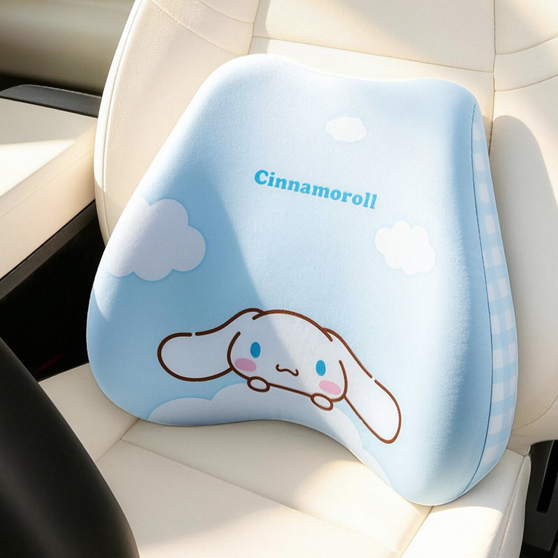 Automotive Headrest Lumbar Support Pillow Neck Pillow Memory Foam Car Seat Lumbar Support Pillow Fou