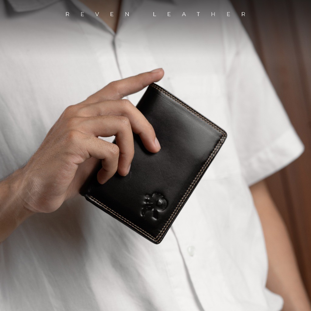 Reven Leather Athena Wallet - กระเป๋าสตางค์หนังวัวแท้สําหรับผู้ชาย