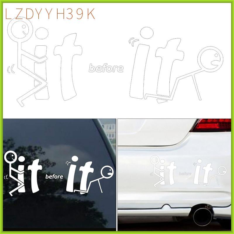 [lzdyyh39k] 2-6pack Fuck-It Before It Fu-cks You Vinyl Decal Window for Car Truck สีขาว
