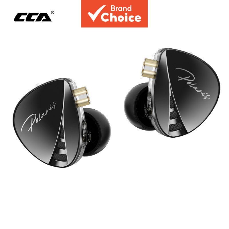 หูฟัง CCA Polaris In-Ear Monitors Dual Dynamic Drivers Wired HiFi Earbuds 4 โหมด EQ Swappable Cable 
