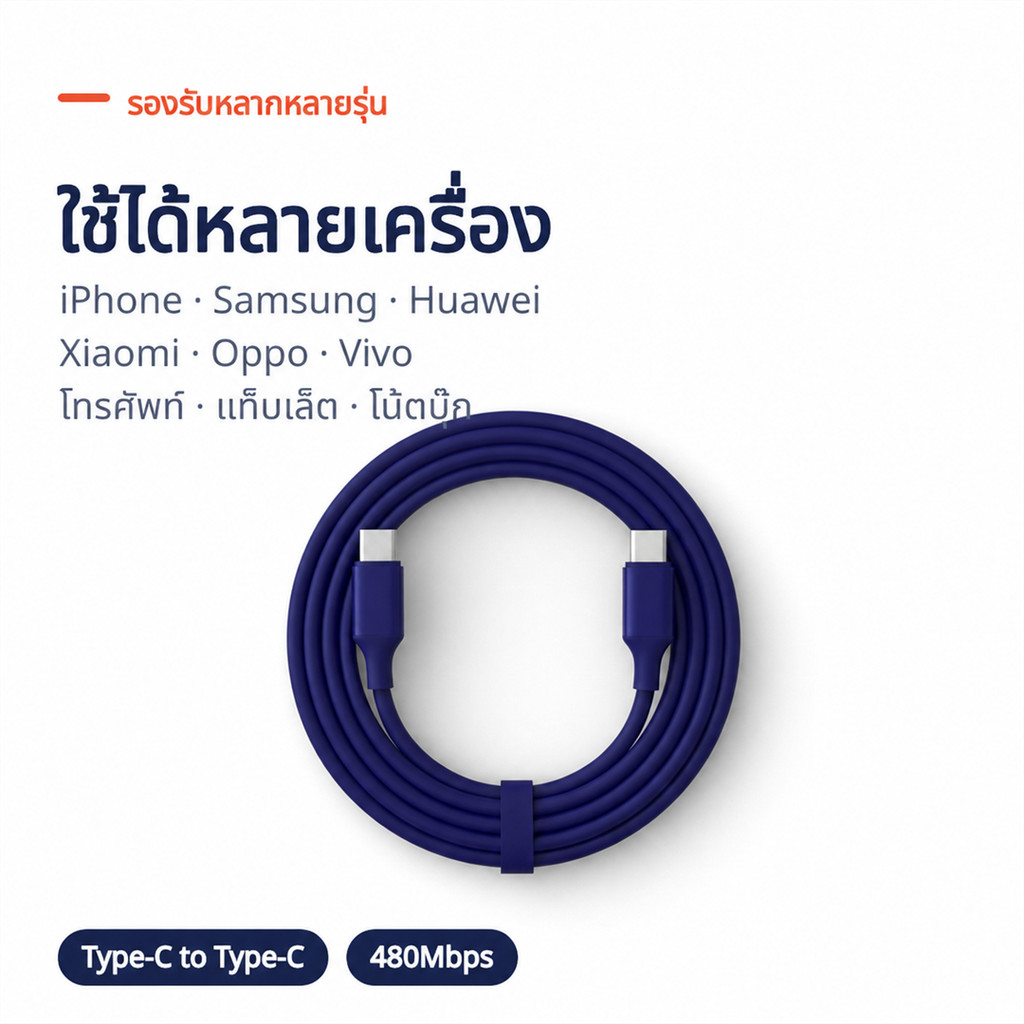 60W USB C ถึง USB C สาย PD Fast Charging 20V/3A 480Mbps Data Transfer 1M/3ft ซิลิโคน Tangle-Free Type C สายไฟสําหรับโทรศัพท์แล็ปท็อป