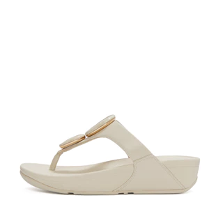 FITFLOP LULU MARBLED-STONE T/P รองเท้าแตะแบบหูหนีบผู้หญิง รุ่น A4T-A99 สี PARIS BEIGE