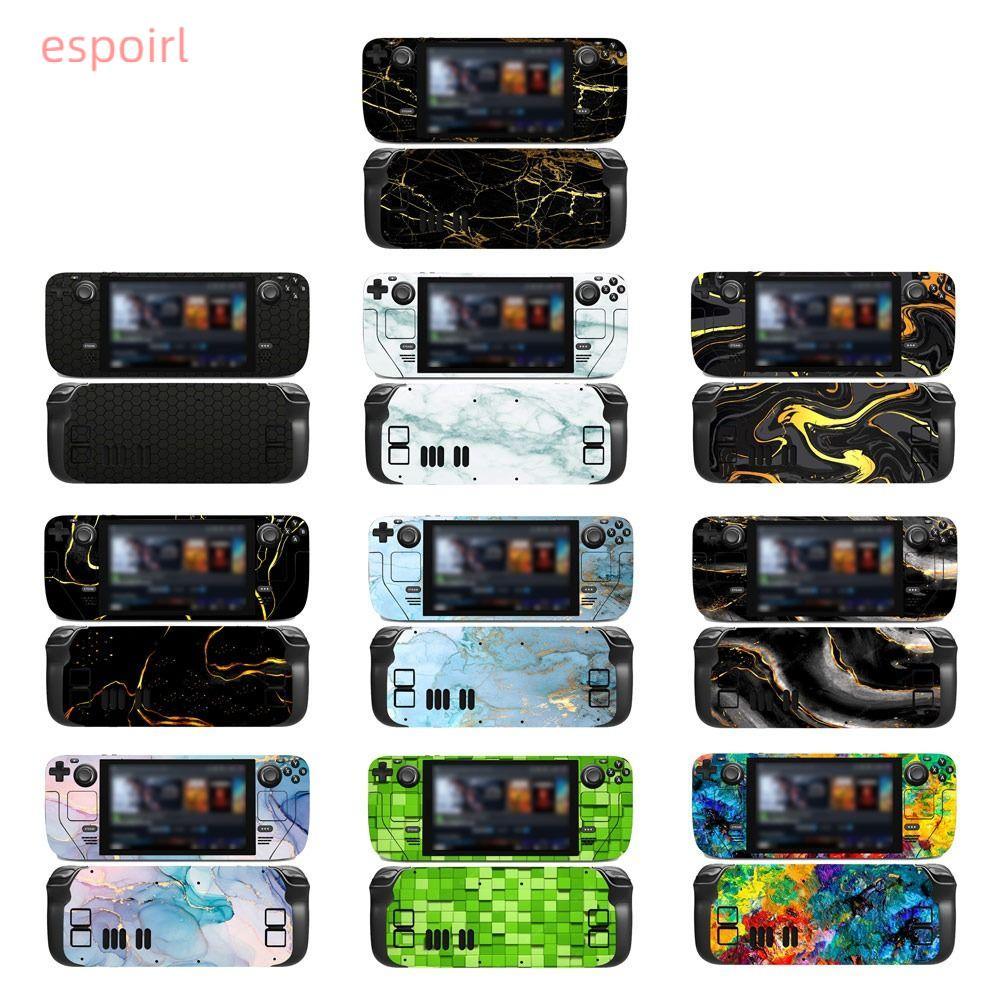 ESPOIR สําหรับ Steam Deck Anti-scratch เกมคอนโซลตกแต่งสติกเกอร์รูปลอกสําหรับ Steam Deck