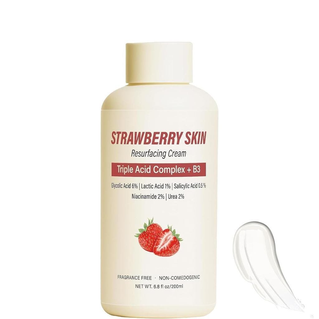 Strawberry skin care,Leaves skin feeling,Soft and refreshing,Improve skin tone,Texture,Overall clear