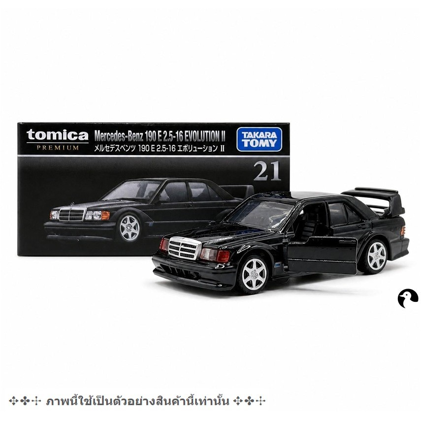 CL12 Tomica Premium 21 Mercedes-Benz 190E Evolution II ใหม่ในซีล รถโทมิก้าแท็กซี่ขนาดเล็ก 6.5-7 ซม