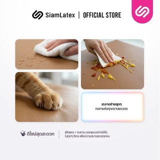 SiamLatex เบาะรองนั่งสมาธิ รุ่น Asana รุ่น 2 เบาะรองนั่งยางพารา นั่งสบาย ลดปวดหลัง ทำความสะอาดง่าย