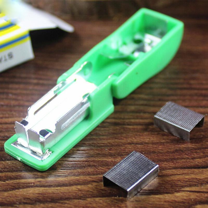 Newsmallbrains Super Mini Stapler Home Office กระดาษเอกสาร Bookbinding Machine เครื่องมือและ Staple 