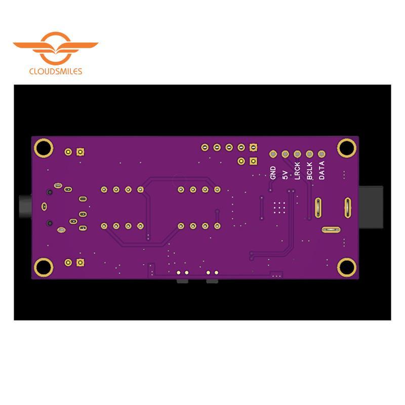 [CloudsMiles.th] ES9039Q2M บอร์ดถอดรหัส I2S อินพุต ES9039 โมดูล USB แบบซิงโครนัส Featuring 5532 OP A