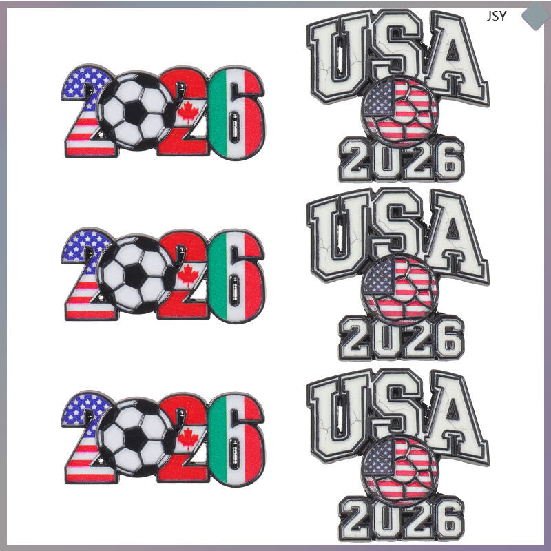 Football Soccer Backpack Decor Pin Enamel Sport Badge 6 PCS junshaoyip