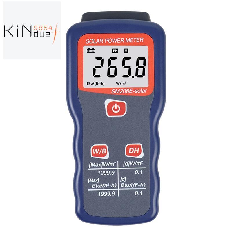 SM206E-Solar Solar Power Meter SM206E-Solar พลังงานแสงอาทิตย์ Light Meter เครื่องทดสอบรังสีพลังงานแส