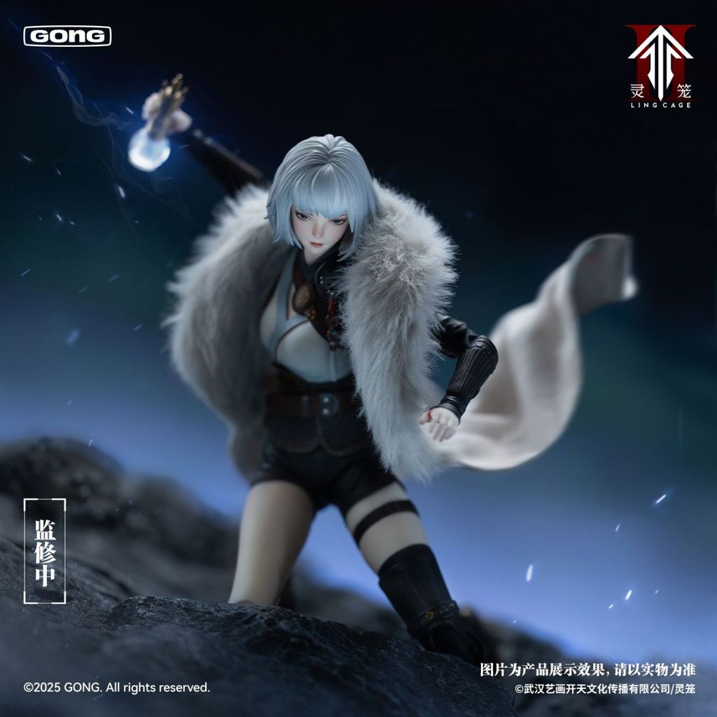 Resonance GONG กรงสีขาว Crescent Crescent Action Figure สีขาว Crescent Crescent สูงฟื้นฟูผ้าเสื้อผ้า