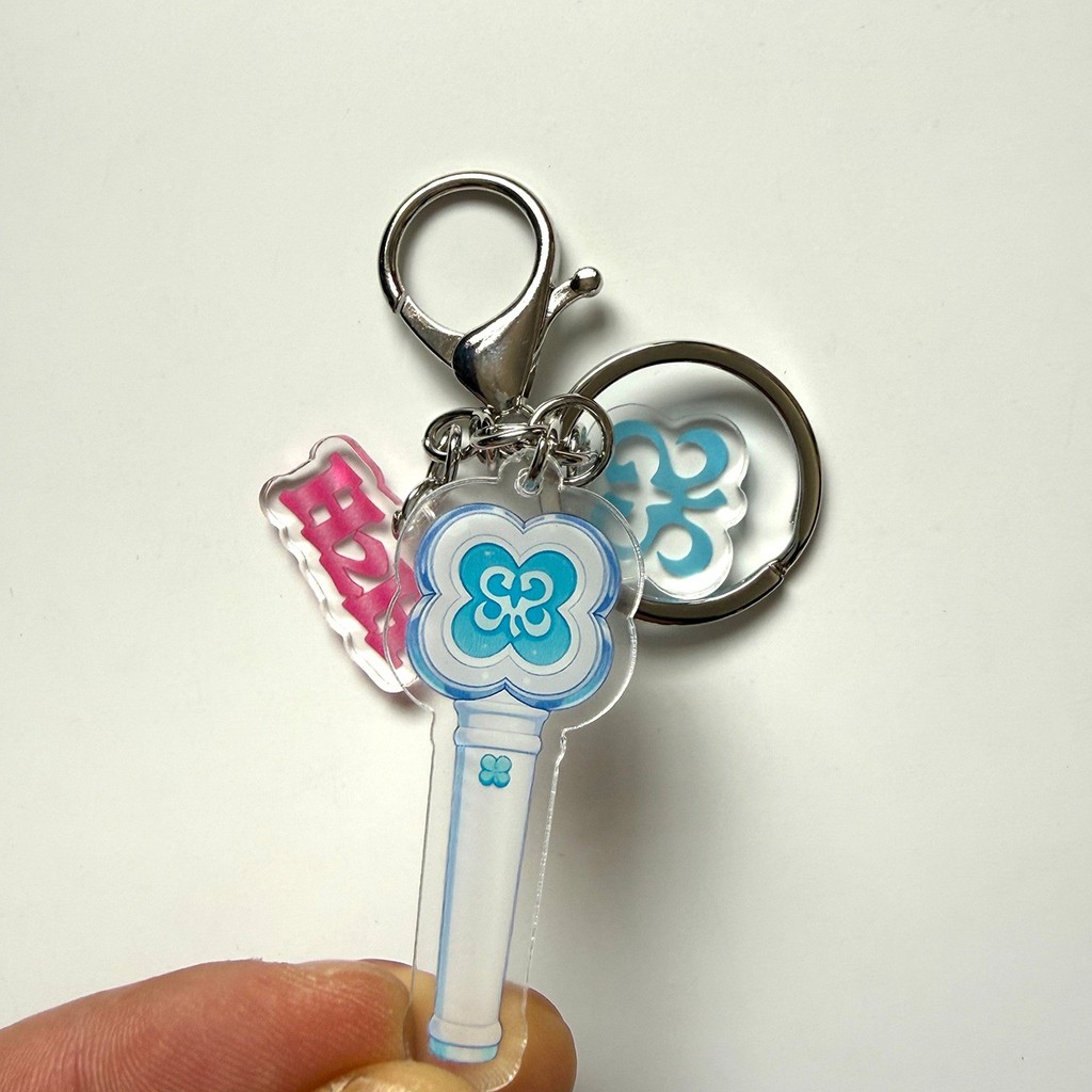 FJHearts2Hearts พวงกุญแจอะคริลิคอย่างเป็นทางการ | IDOL จี้รูปถ่ายกระเป๋า Charm Kpop Girl Group Fan M