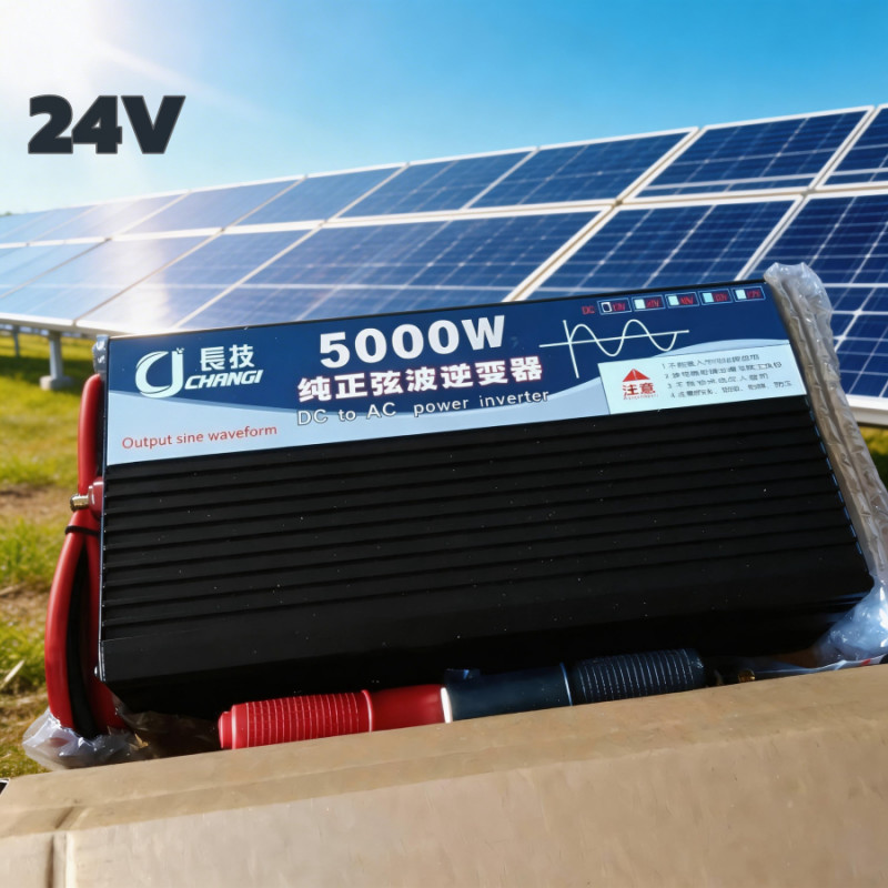 5000W อินเวอร์เตอร์เพียวซาย 24V Inverter pure sine wave 24V Inverter pure sine wave เครื่องแปลงไฟ สิ