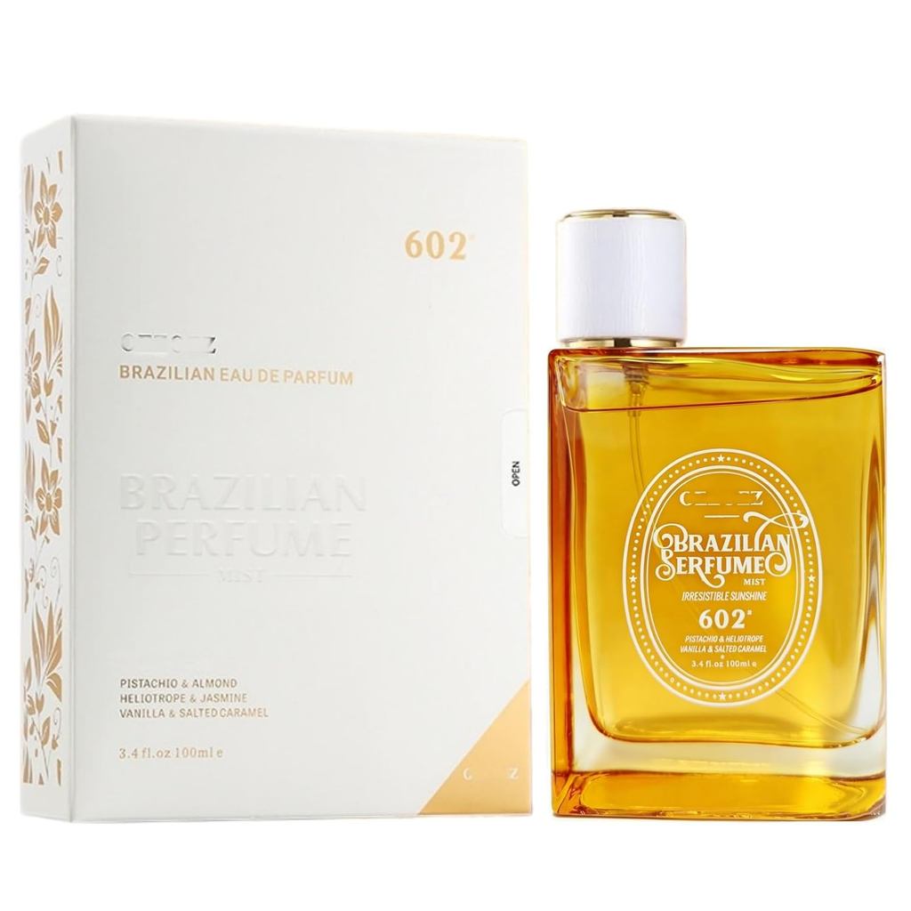 Brazilian Eau de Parfum 602 - น้ําหอมกลิ่นซันไชน์ที่ต้านทานแล้วพร้อมคาราเมลเค็ม, Vanilla & more, Hai