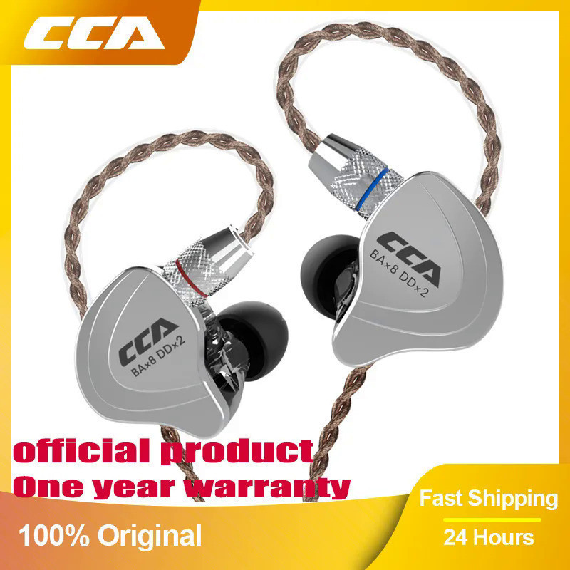 ⚡️ 💯 CCA C10 Headphones 4BA+1DD Hybrid Technology HiFi In Ear Music DJ Gamer Sport Earphone Active N