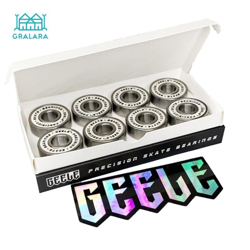 [Gralara] 8x Precision Skateboard Bearings ทนต่อการสึกหรอและกันฝุ่นสําหรับโบราดยาว 608 ขนาด