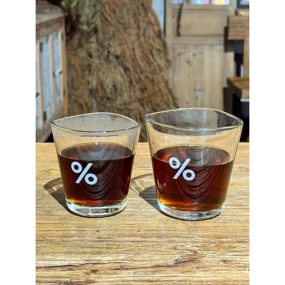 Japan Arabica Arabica Arabica 100% สามเหลี่ยม Notch ถ้วยแก้วสไตล์เดียวกันถ้วยกาแฟถ้วยนม