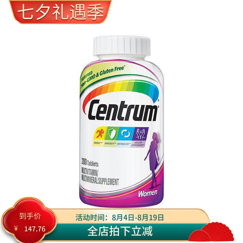 American Centrum Centrum Adult Women Multivitamin Tablets Minerals 200 แคปซูล พร้อมสต็อก20260821