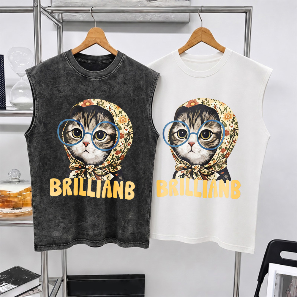 Sea.Tee แขนกุด Oversize ผ้าคอตตอน 100% "BRILLIANB" เสื้อกีฬา แฟชั่น สบายนุ่ม ไซส์ S-3XL