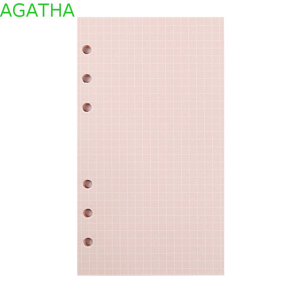 AGATHA Paper Refill Agenda Purple A5 A6 Daily Planner รายเดือน Loose Leaf Paper Refill