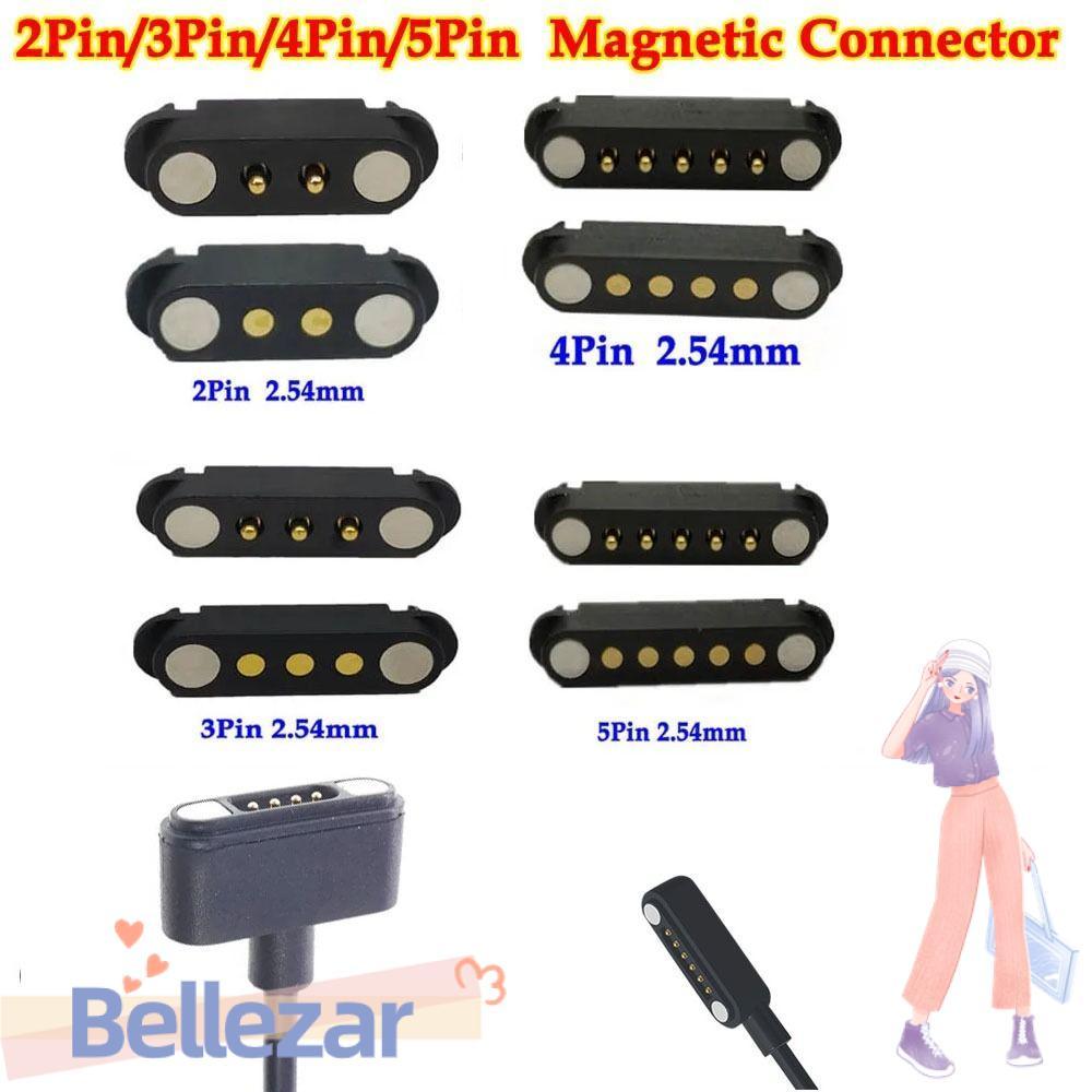 BELLEZAR Pogopin Magnetic Connector, 2Pin 3Pin 4Pin 5Pin High Current DC Magnetic Pogo Pin Connector